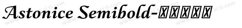 Astonice Semibold字体转换